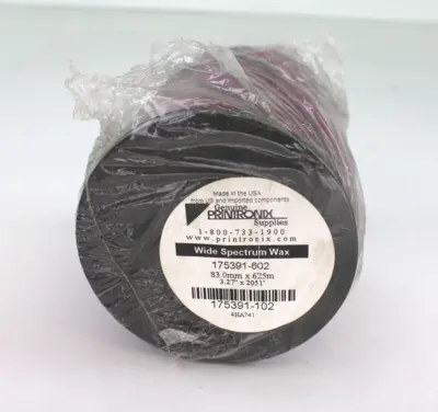 NEW! Printronix Wide Spectrum Wax 175391-602, 83.0mm x 625m
