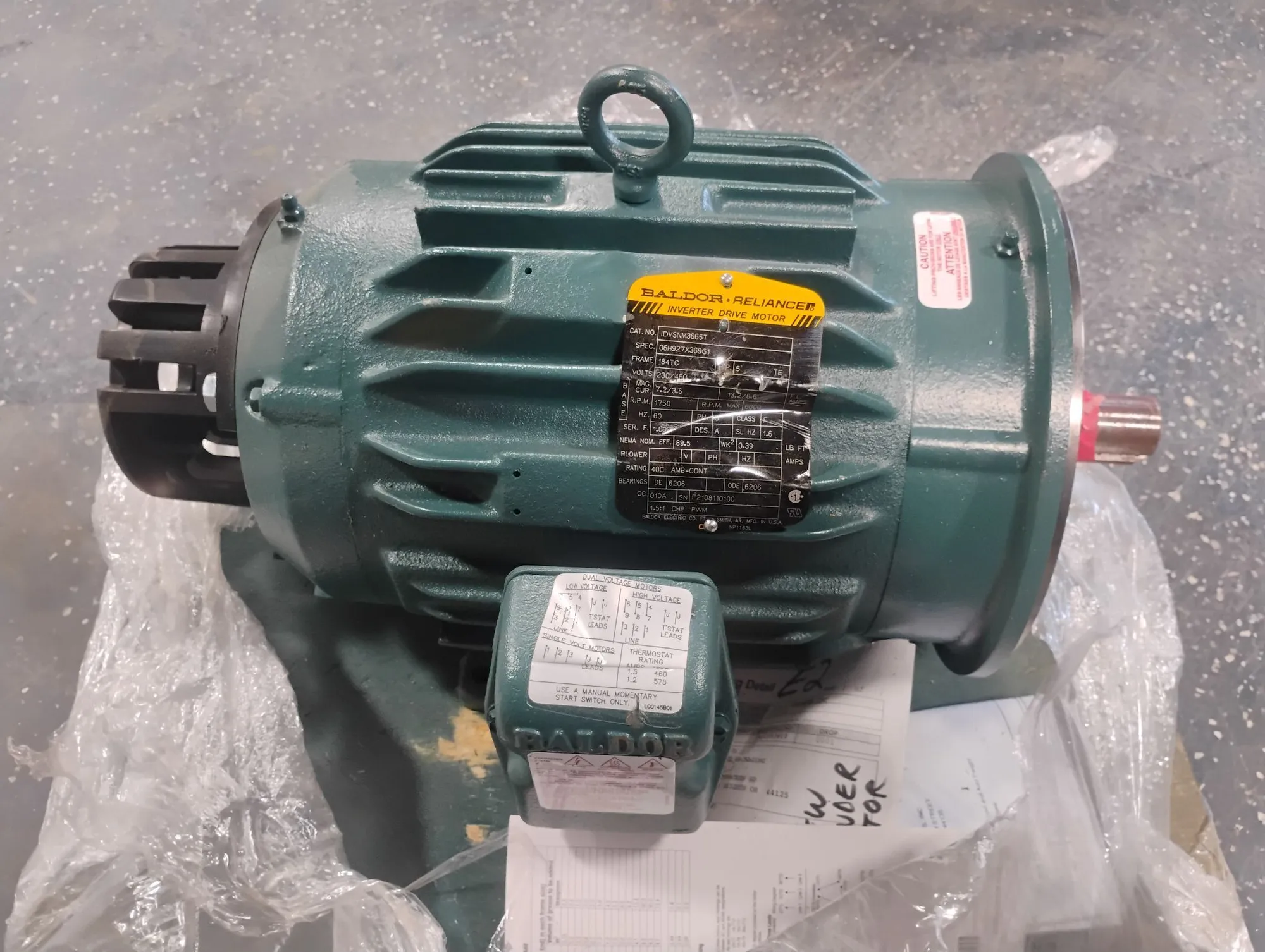 USED BALDOR-RELIANCE IDVSNM3665T
