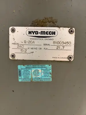 HYD-MECH S-20A SERIES II Horizontal Band Saws | FERRIC Machinery, Inc. (2)