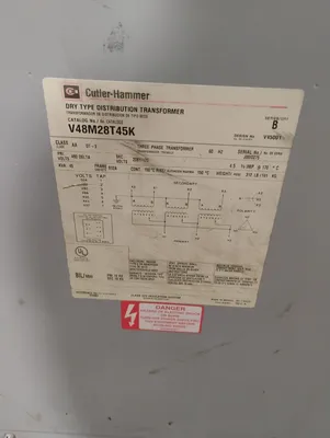 CUTLER HAMMER V48M28T45K Transformers | ESS Industrial Equipment Sales (4)