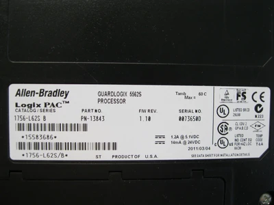 USED Allen-Bradley 1756-L62S