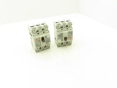 Fuji BW50RAGU3P015 3-Pole Auto Circuit Breaker 15A 500V 3Ph Molded Case Lot of 2