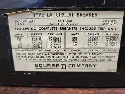 USED SQUARE D LA-2400-F