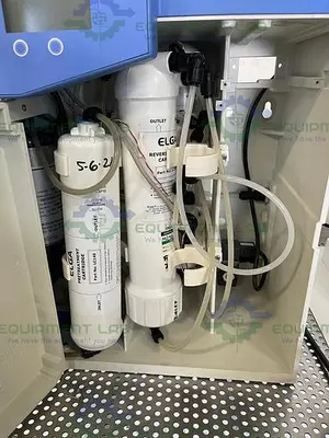 USED ELGA PR015BPM1 PURELAB PRIMA 15 WATER PURIFICATION SYSTEM W/ 25L ELGA LA611 TANK