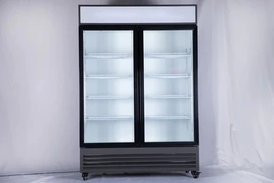 168-0039 GDR51"(H) Double Glass Door Self Contained Cooler
