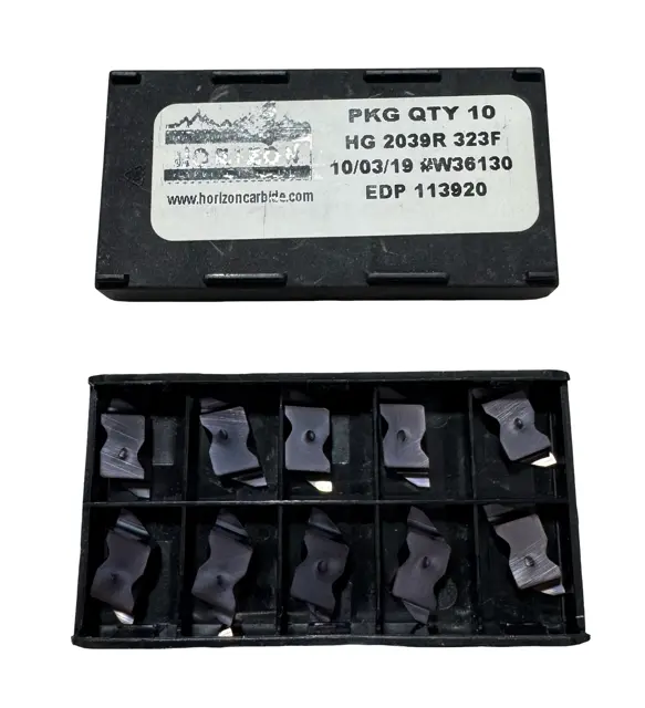 Horizon Carbide Insert HG 2039R 323F Grooving Inserts 10 Pack
