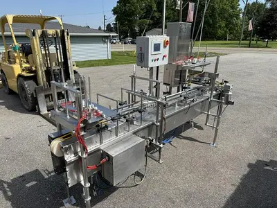 USED CINTROL GMC CUP, TUB AND TRAY FILLING AND LIDDING LINE FDS1500