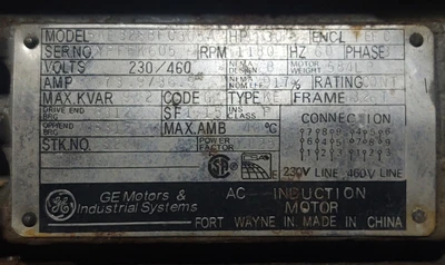 NEW GENERAL ELECTRIC 5KE326BFC305A