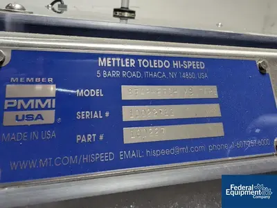 USED Mettler Toledo Mettler Toledo Hi-Speed Checkweigher, Model Starweigh XS TARE