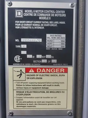 USED SQUARE D MODEL 6