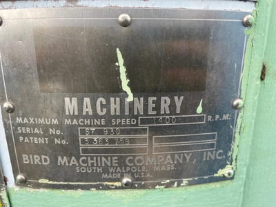 Bird Escher Wyss Pressure Screen Model 400 Stainless
