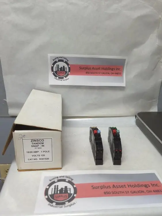 Used ZINSCO R381520 Circuit Breakers | Surplus Asset Holdings #1189451