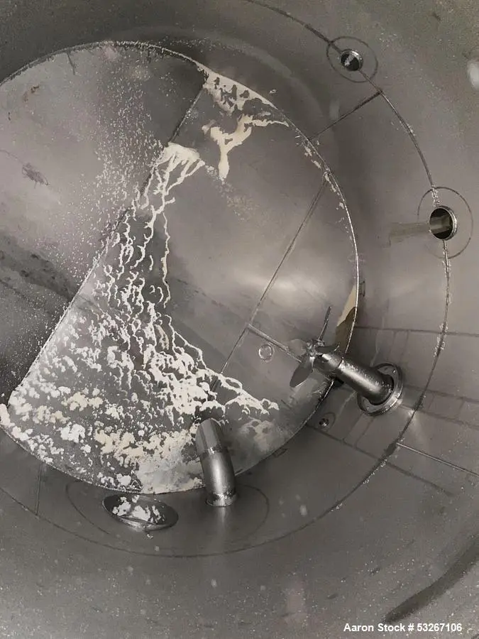 Used 14,000 Gallon 316L Stainless Steel Vertical Tank – Erected Steel Products, API-650, Side Agitator