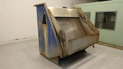 CE BAUER 72" WIDE INCLINED HYDRASIEVE .040" SLOTS 316 S/S SCREEN FRP BODY