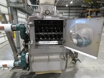 FEC Sanitary Food Grade Granulator 30" Apron Feeder Stainless Conveyor Surge Bin
