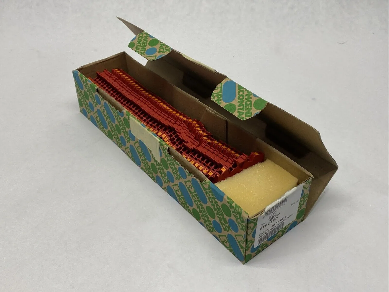 PTS 2,5 RD,1037083 | Phoenix Contact PTS 2,5 RD Feed-Through Terminal Block Red 1037083 LOT OF 42 - New Other