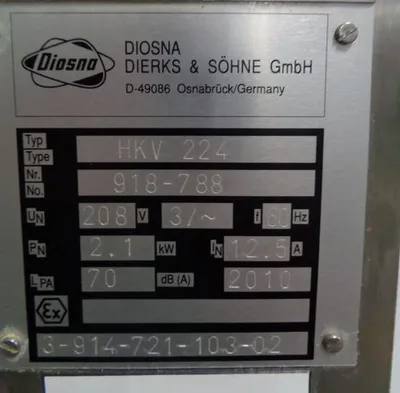 Used 2010 DIOSNA HKV 224 Bowl Lifts California US | BakeryEquipment.com #1554327