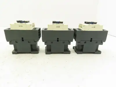 Schneider LC1D25 Motor Starter Contactor 40A 600V 3 Pole 120V Coil Lot of 3