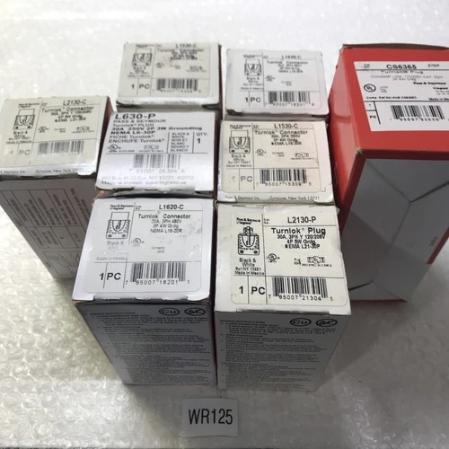 *NEW PASS & SEYMOUR LEGRAND WIRING TURNLOCK CONNECTOR ASSORTED QYT 8#