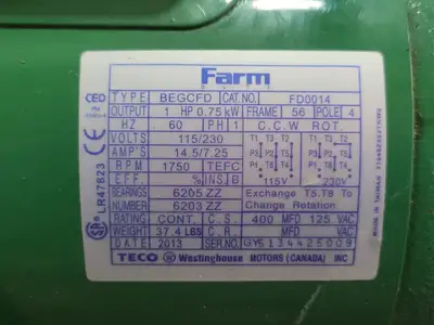 NEW TECO-WESTINGHOUSE FD0014