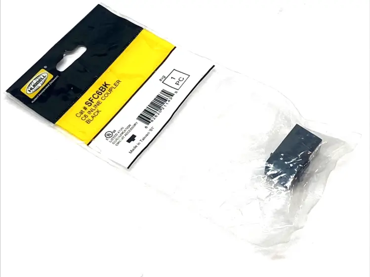 New | in-Stock Hubbell Cat6 Snap-Fit Inline Coupler Keystone RJ45 Female-Female Electrical Fittings Michigan US | Maverick Industrial Sales #1400570