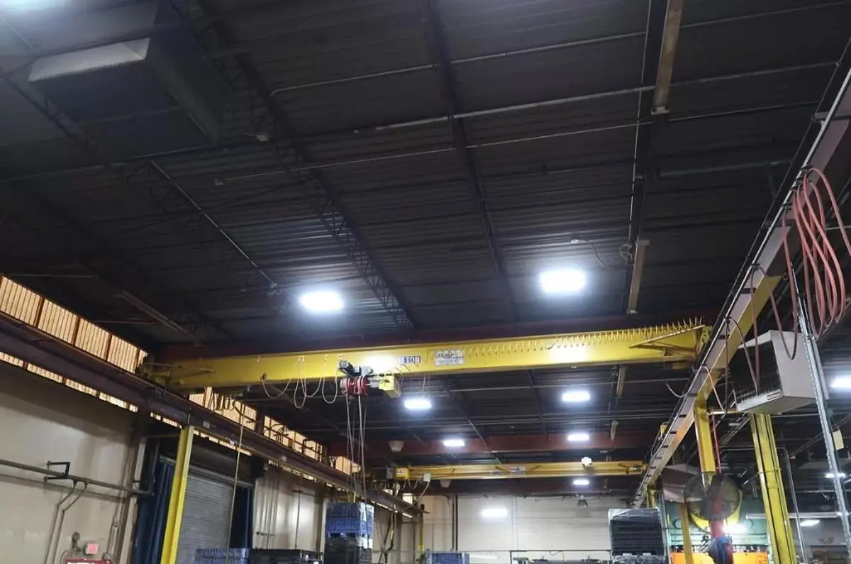 USED 1999 USECO INDUSTRIES 3 TON DOUBLE BRIDGE OVERHEAD CRANE