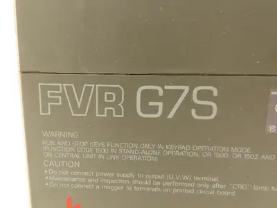Fuji Electric FVR G7S AC Inverter Drive 200-230VAC 3ph In 230V 0.2-400Hz Out
