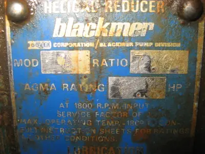 Blackmer Helical Gear Reducer