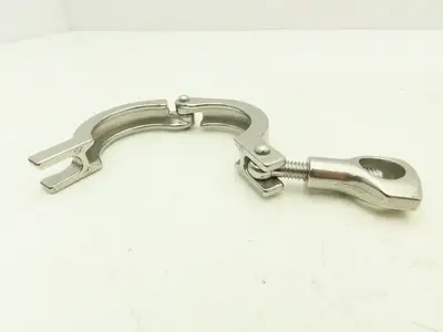 1-1.5 Steel Bolted Sanitary Clamp 304SS 1" to 1-1/2" Pipe Lot of 14