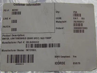 Used _UNKNOWN_ _UNKNOWN_ Semiconductor Parts Texas US | Aucto #1510550