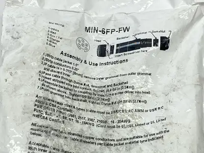 MIN-6FP-FW | Mencom  Field Wireable Connector MIN Size I 7/8" 6-Pole Female - New