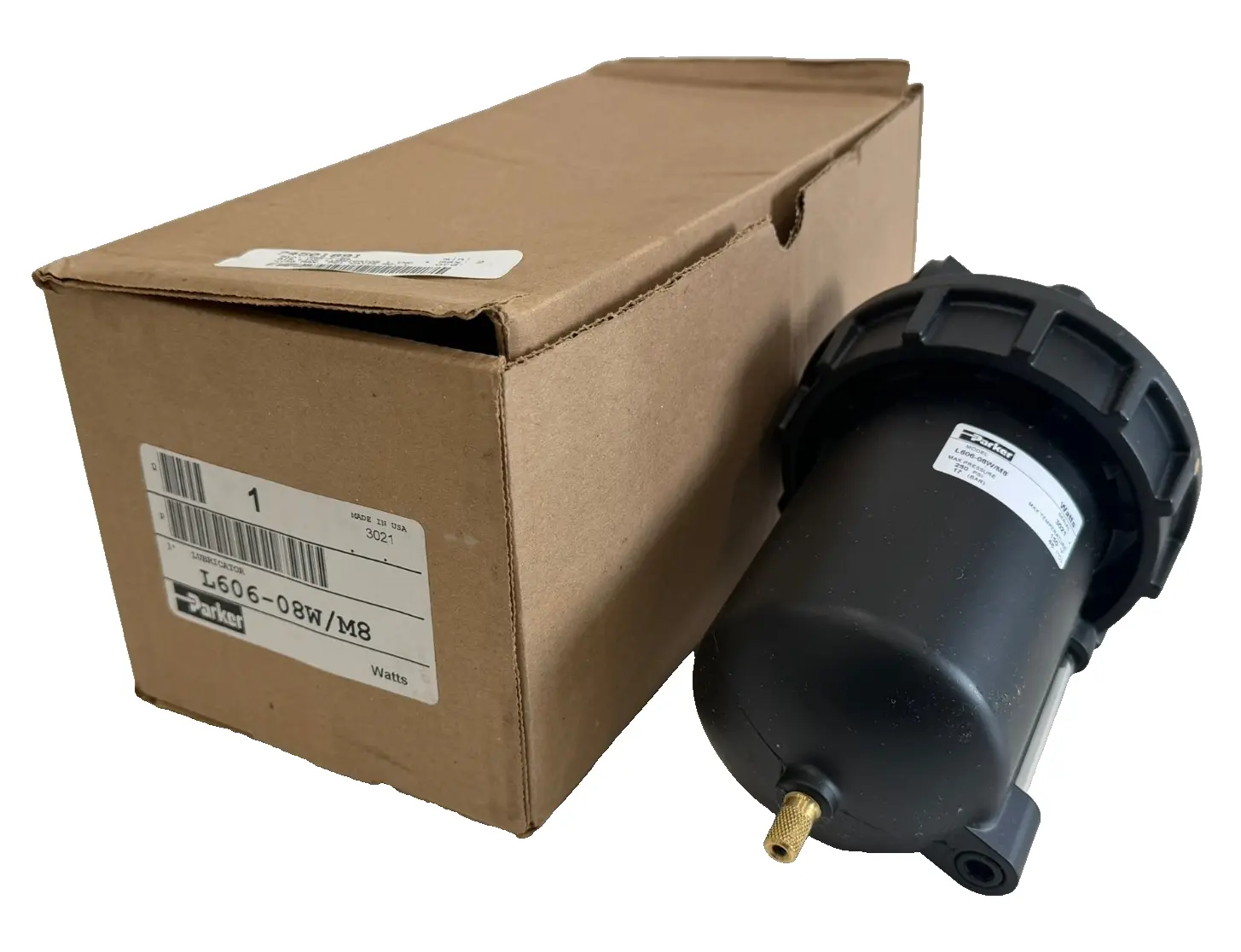 NEW PARKER L606-08W/M8 LUBRICATOR 1" L60608WM8