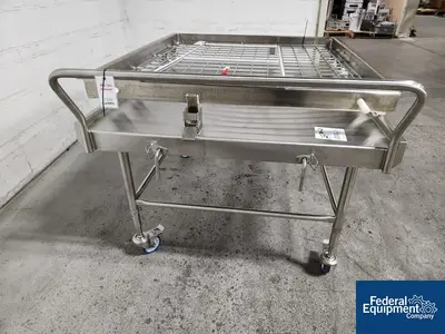 Unknown Stainless Steel Cart, with Roller Rack