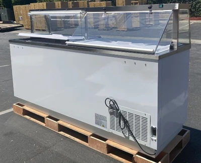 171-0085 88” Self Contained Ice Cream Dipping Cabinet