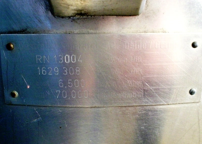 Westfalia RN 13004 warm milk clarifier, 316 SS.