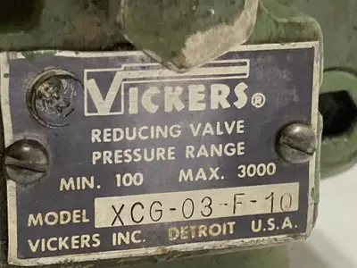 Used VICKERS XCG-03-F-10 Pump & Valve Parts Ohio US | Surplus Asset Holdings #1246206
