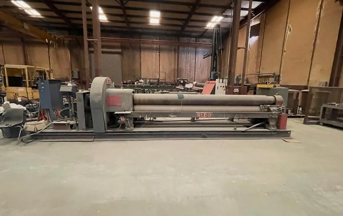 Used WEBB 9L 1212 Plate Bending Rolls including Pinch Texas US | SMF MACHINE TOOLS #1337375