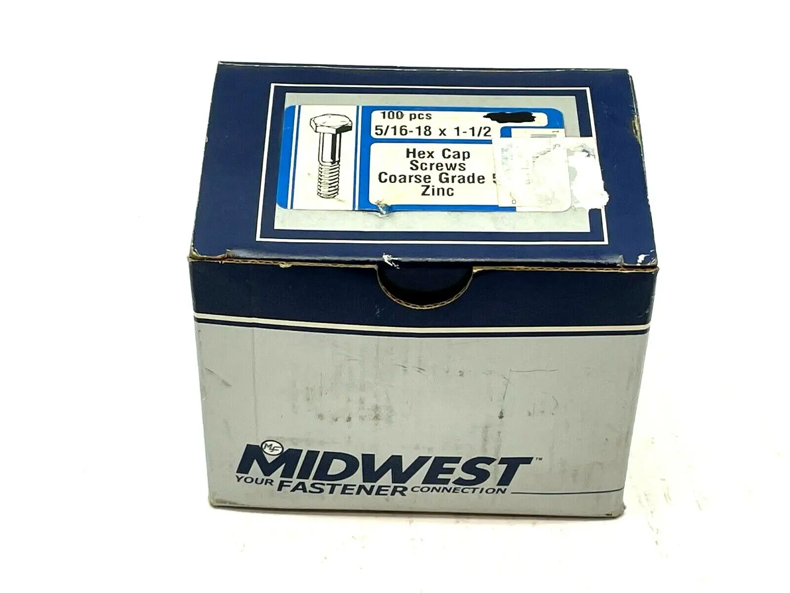 04483 | Midwest  Hex Head Cap Screws Grade 5 Zinc 5/16"-18 x 1-1/2" BOX OF 83 - New Other