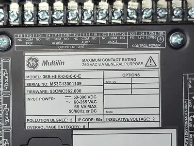 Siemens 4160 Volt MCC 400 amp each/1250 hp Vac contactors