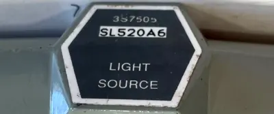 USED GENERAL ELECTRIC 3S7505 SL520A6 PHOTOELECTRIC LIGHT SOURCE