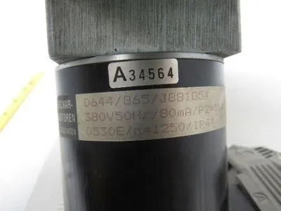 Neckar Motoren D644/865/J881854 Motor w/ Gearbox Reducer W/Exstra 380V 50 Hz