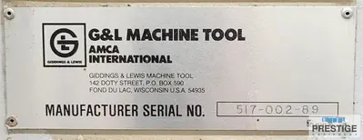 USED 1990 GIDDINGS & LEWIS VTC-2500