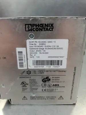 Phoenix Contact QUINT-PS-100-240AC/24DC/10 (2938604) Switching Power Supply. 4G