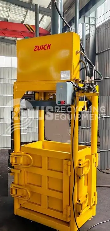 Used ZUICK 100LB VERTICAL CLOTHING BALER Balers Florida US | US Recycling Equipment #1354932