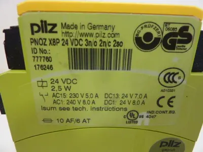 USED PILZ PNOZX8P24VDC3N/O2N/C2SO
