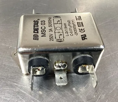DETAS Power Line Filter 250V 3A 50/60Hz 4D-28