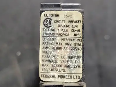 USED FEDERAL PIONEER NC120