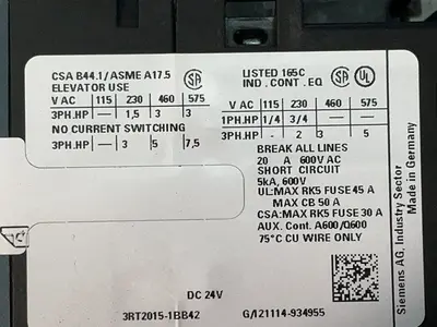 New | in-Stock SIEMENS 3RA22100JA152BB4 Starters Ohio US | HGR 24 #1312259