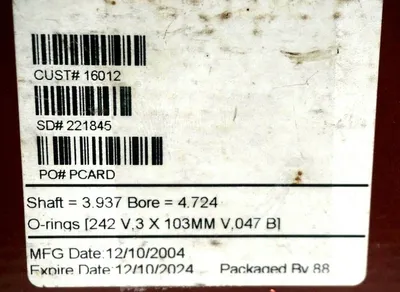 NEW INPRO SEAL COMPANY 1700-A-06426-0 BEARING ISOLATOR 10000MM/120000MM V170