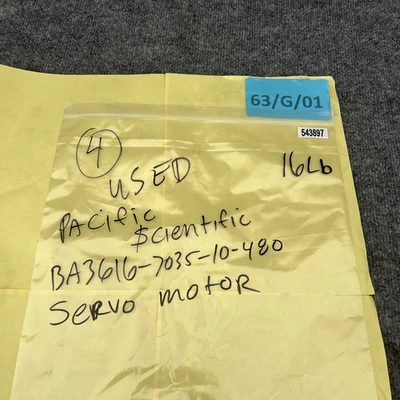 Used Pacific Scientific BA3616-7035-10-48C Servo Motors California US | Davliegogo LLC #1707834